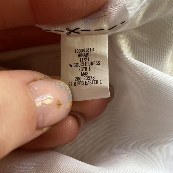 Two Janie and Jack Little Girls Spring Summer Dresses Size 6 Peach Pink White - Picture 9 of 16